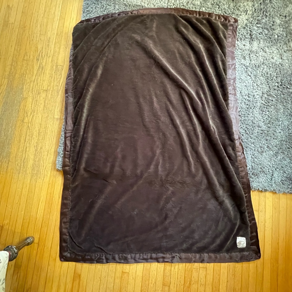 Giraffe at home luxe satin blanket chocolate Nordstrom